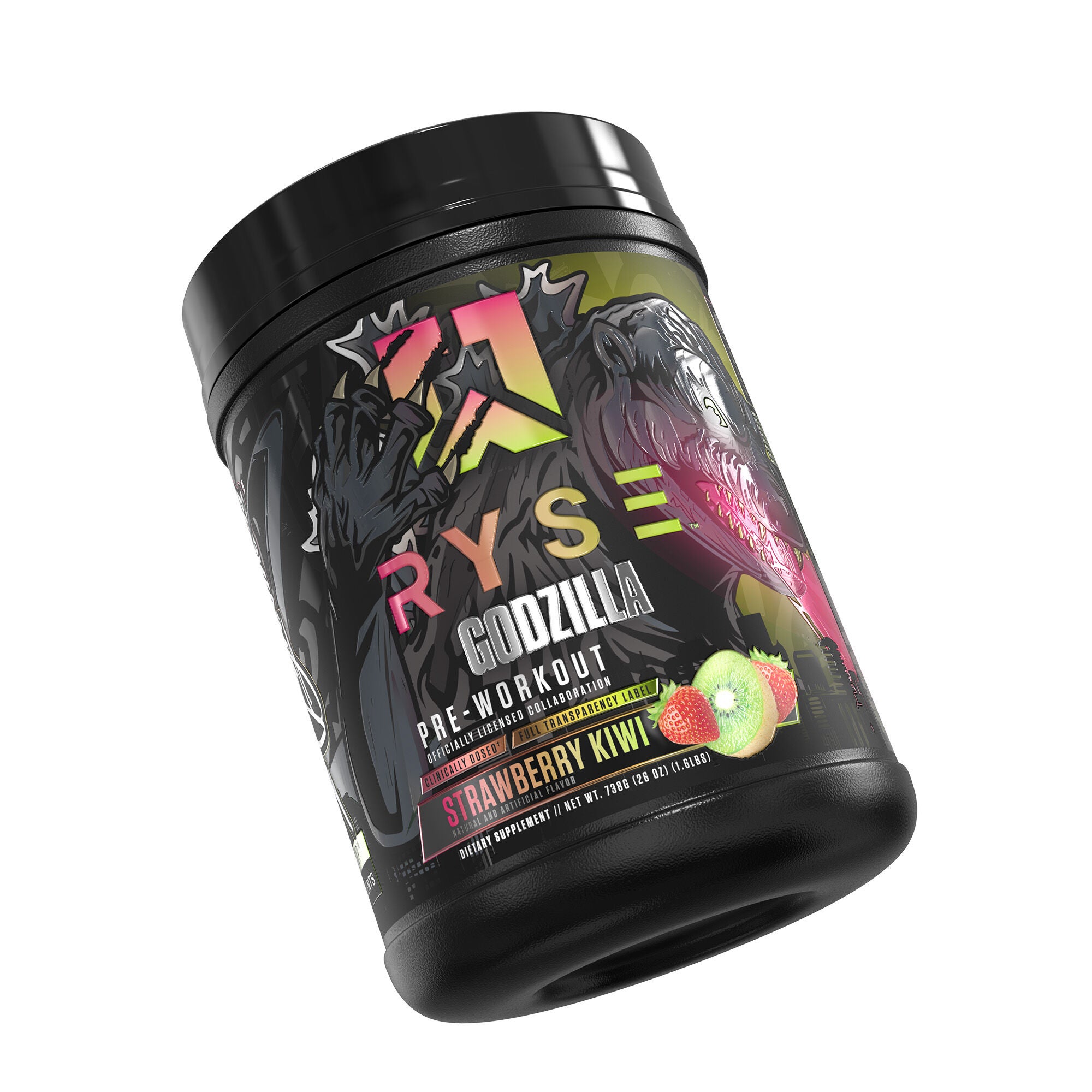 RYSE™ Up - Godzilla Pre-Workout - Strawberry Kiwi - 1.6lbs | GNC RYSE™ Up - Godzilla Pre-Workout - Strawberry Kiwi - 1.6lbs | GNC